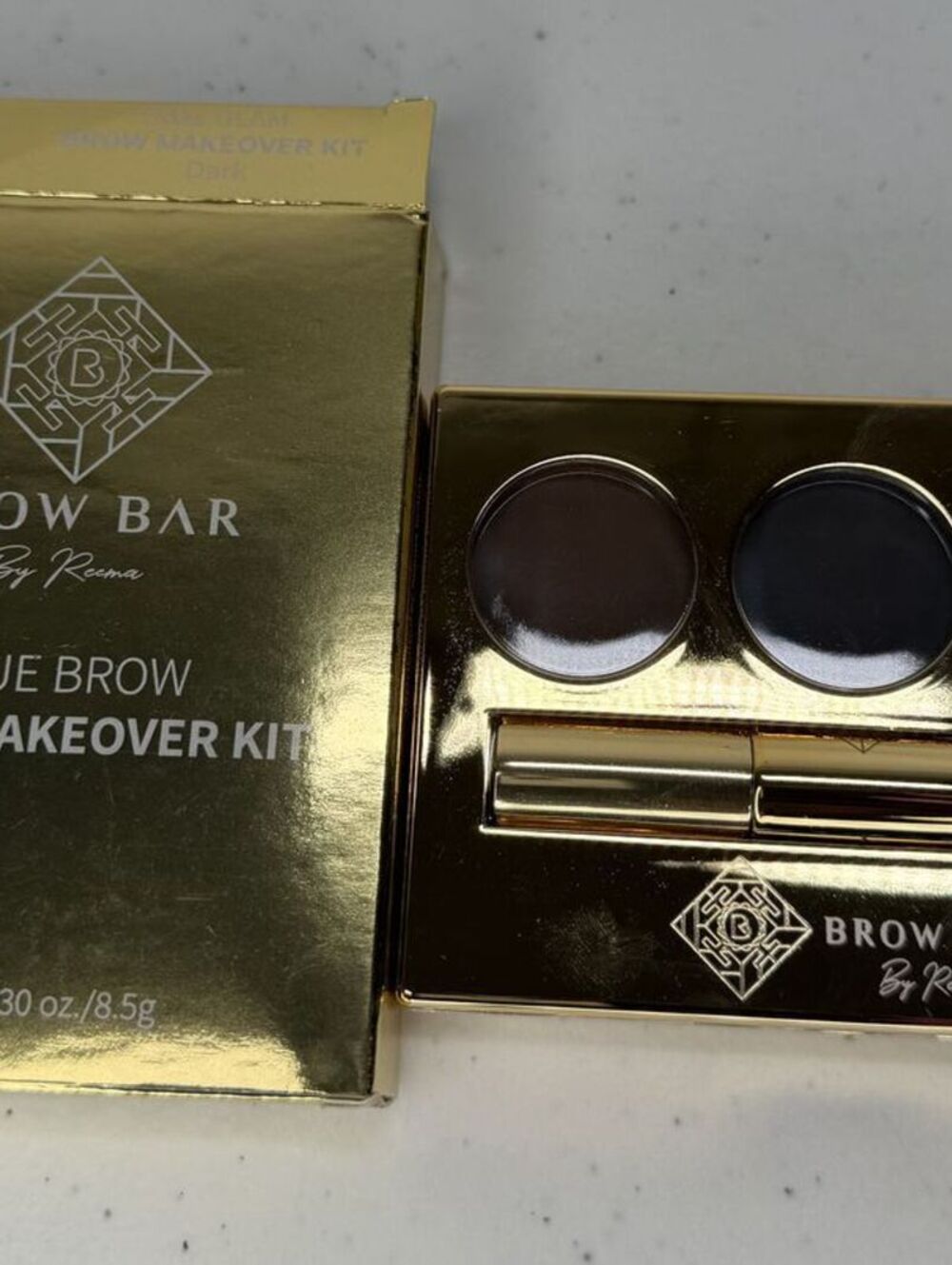 Brow Bar By Reema True Makeover Kit Eyebrow Palette shaping and defining Powders